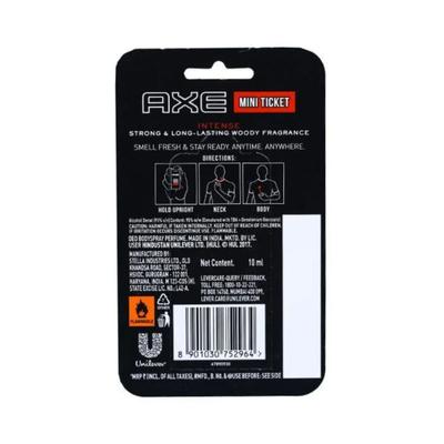 Axe Signature Mini Ticket Intense Pocket Deodorant For Men 10 ml - Men Deodorants/Roll-Ons