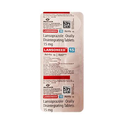 LANSONEED 15 STRAWBERRY FLAVOUR Orally Disintegrating Tablet 10's - Ulcer/Reflux/Flatulence-Aaa