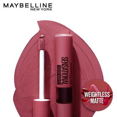 Maybelline New York Sensational Liquid Matte Lipstick, 23 Untamed Rose 7 ml - Liquid Lipsticks