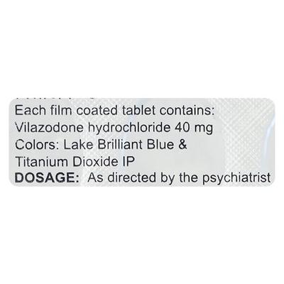 Vilodon 40mg Tablet 10'S - Depression-Ant