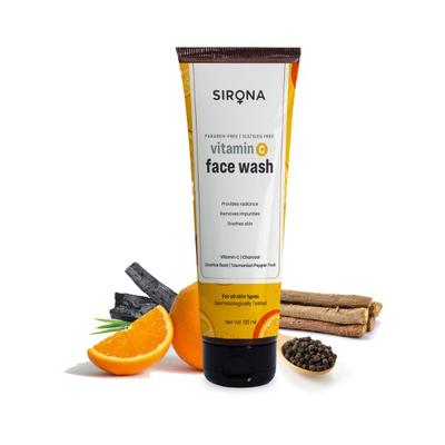 Sirona Vitamin C Face Wash for Men and Women 125Ml - Face Wash & Cleansers