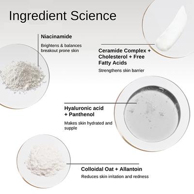 The Formularx Barrier Relief Ceramide Lightweight Moisturizer for Oily, Acne Prone & Sensitive Skin 50 gm - Face Moisturizers