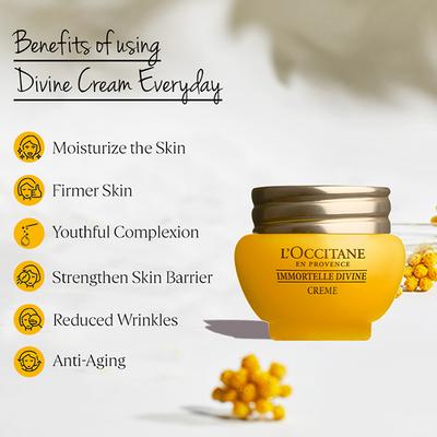 L'Occitane Immortelle Divine Cream 4 ml - Face Creams