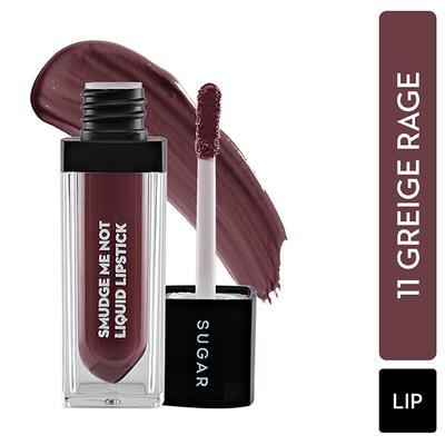 SUGAR Cosmetics Smudge Me Not Liquid Lipstick - 11 Greige Rage (Greige Rose) 4.5 ml - Liquid Lipsticks