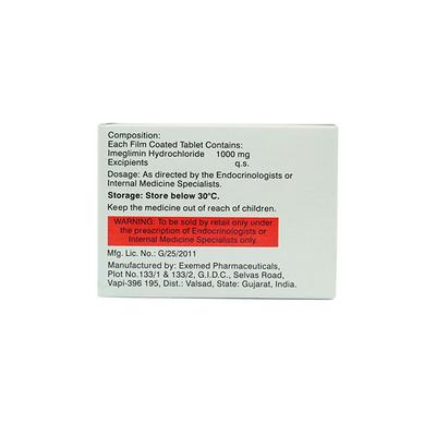 LUPIMEG 1000mg Tablet 10's - Diabetes-Ant