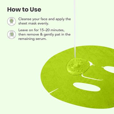 O3+ Ci-Calm Glow Sensitive Skin Sheet Mask with Ceramide for Barrier Repair & Anti Redness 30 gm - Sheet Masks