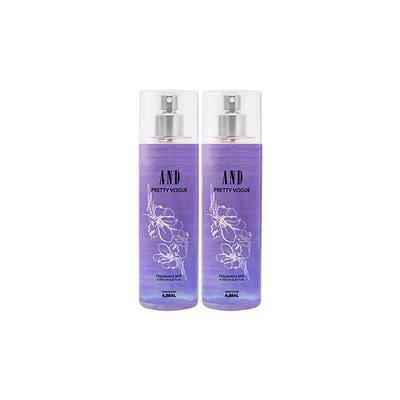 AND Pretty Vogue Pack of 2 Body Mist 400 ml - Women Perfumes (Edt/Edp)