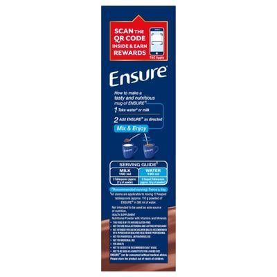 Ensure Nutritional Powder - Chocolate Flavour 200 gm (Refill Pack) - Daily Health Drinks