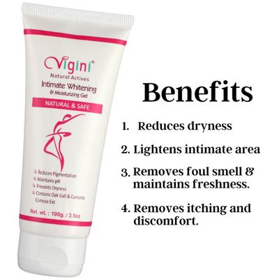 Vigini Intimate Whitening & Moisturizing Gel 100 gm - Intimate Care