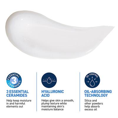 CeraVe Oil Control Gel-Cream Lightweight Moisturizer for Oily & Combination Skin with Shine Control 52 ml - Face Oils