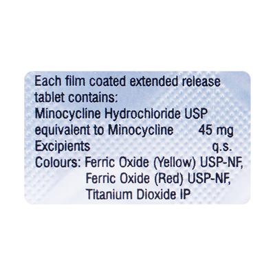 Minoz ER 45mg Tablet 10'S - Bacterial Infections-Tet