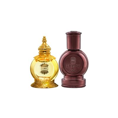 Ajmal Mukhallat AL Wafa Concentrated Perfume Oil Oriental Musky Attar And Tempest Concentrated Perfume Oil Floral Attar 24 ml - Deodorants/Roll-Ons