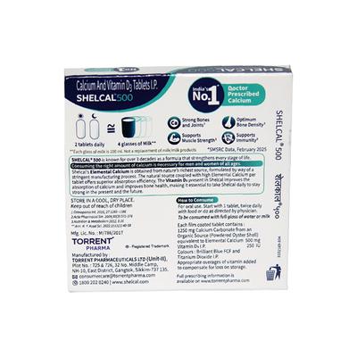 Shelcal-500 Tablet 15's - Calcium And Minerals