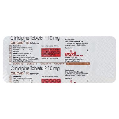 CILICAD 10 Tablet 10's - Hypertension-Cal