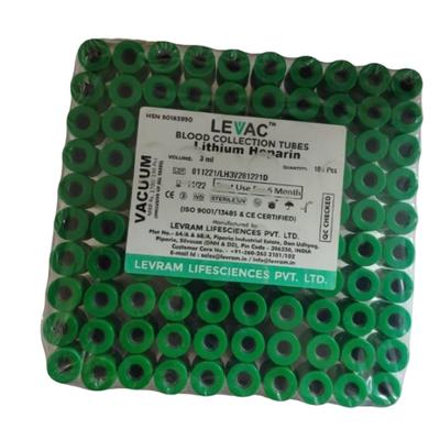 Levac Vacuum Blood Collection Tube 3 ml 1's - Surgical Instruments