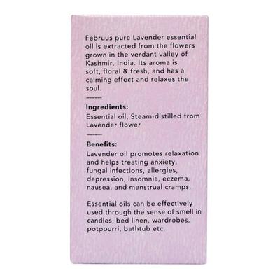 Februus Organics Pure Essential Oil - Lavender 10 ml - Essential Oils