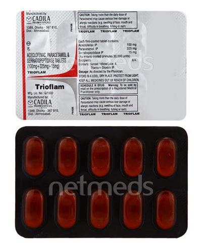 Trioflam Tablet 10'S - Pain relief-Nsa