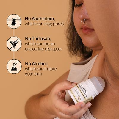Carmesi Natural Deodorant Roll-On for Women, Controls Sweat & Odour All Day, Sweet Summer 50 ml - Women Deodorants/Roll-Ons