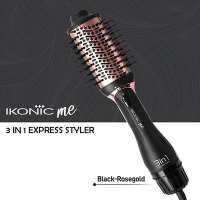 Ikonic Me 3 in 1 Express Styler-Black & Rosegold 1's - Multi-Stylers