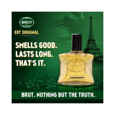 Brut Original Eau De Toilette (EDT) Perfume for Men Long-Lasting Masculine Fragrance 100 ml - Men Perfumes (Edt/Edp)