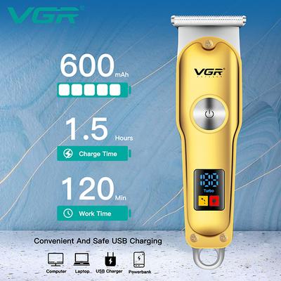 VGR V-290 Trimmer 120 min Runtime 3 Length Settings (Gold) 1's - Trimmers
