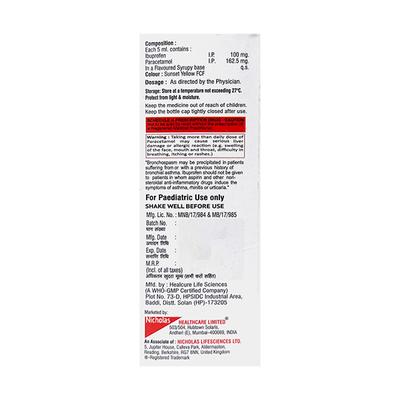 EQUAFLAM LITE MANGO FLAVOUR Suspension 60ml - Pain relief-Nsa