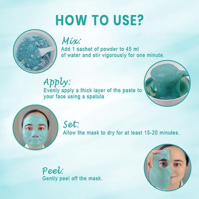 Oceglow Individual Sachets Lavender Brightening Peel Off Powdered Mask For Radiant Glow 1's - Masks & Peels