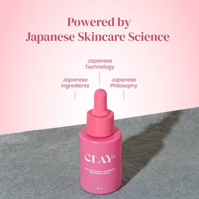 ClayCo Sake and Miracle Mushroom Brightening Serum with Niacinamide and Kojic Acid 30 ml - Toners