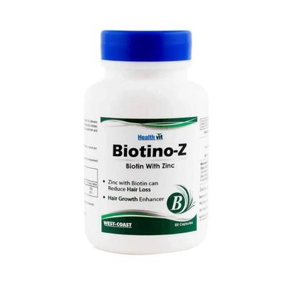 Healthvit Biotino-Z Biotin with Zinc For Hair Growth Capsules 60's - General Health