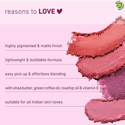 Plum Cheek-A-Boo Matte Blush Highly Pigmented Matte Finish 124- Berry To Slay 4.5 gm - Blushes