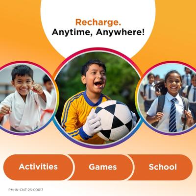 Centrum Kids Recharge Powder - Orange Flavour (Pack of 6 x 5 gm) - Kids Nutrition