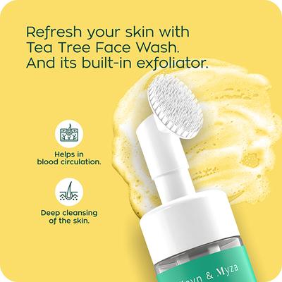 Zayn & Myza Tea Tree & Salicylic Acid Foaming Face Wash For Women 100 ml - Scrubs & Exfoliants