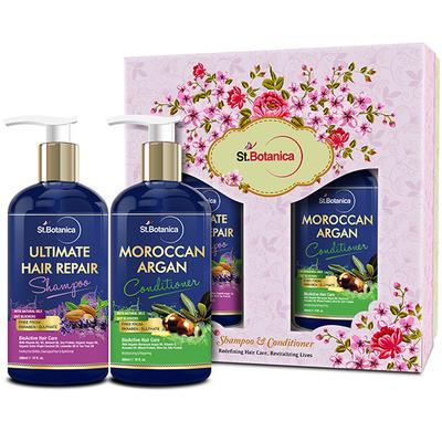 Stbotanica Ultimate Hair Repair Shampoo + Moroccan Argan Hair Conditioner 600 ml - Shampoos