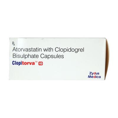 Clopitorva 10mg Capsule 10'S - High Cholesterol-Dys