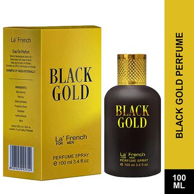 La' French Men's Perfume Spray - Black Gold 100 ml - Men Perfumes (Edt/Edp)