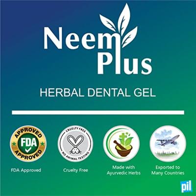 Neem Plus Herbal Dental Gel (Pack Of 2 X 100 g) 1's - Toothpaste