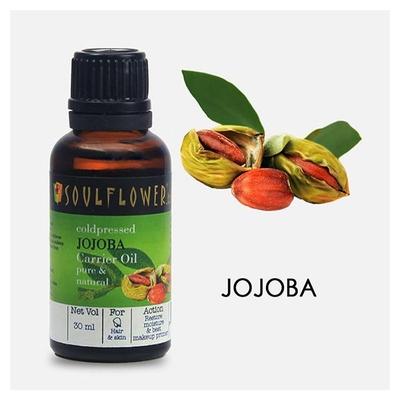 Soulflower Coldpressed Carrier Oil - Jojoba 30 ml - Hair Oils