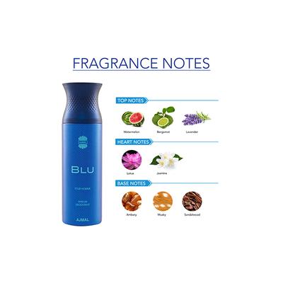 Ajmal 4 Blu Deo & Prose EDP Pack of 5 820 ml - Perfumes (Edt/Edp)
