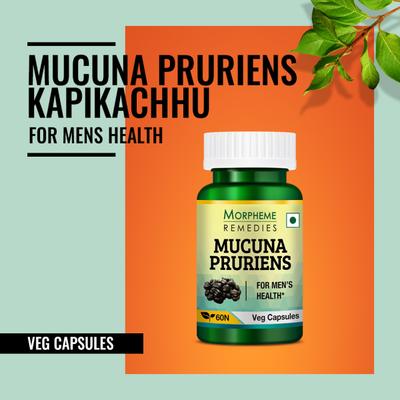 Morpheme Remedies Mucuna Pruriens 500 mg Veg Capsules 60's - Sexual Care