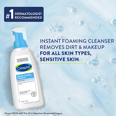 Cetaphil Gentle Foaming For All Skin Type Cleanser 236ml - Face Wash & Cleansers
