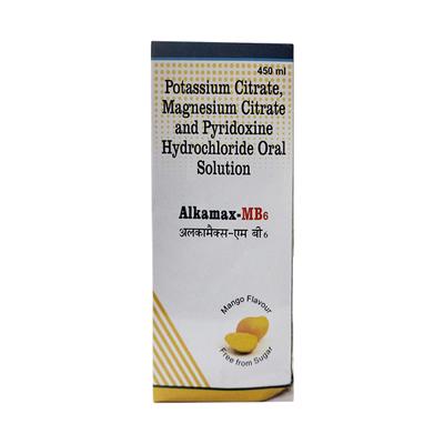 Alkamax MB6 Mango Flavour Oral Solution 450ml - Kidney Disease/Stones-Uri