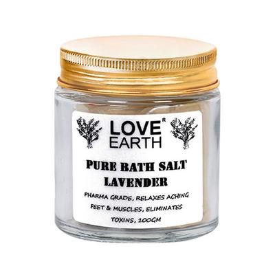 Love Earth Pure Bath Salt With Pure Epsom Salt & Essential Oil 100 gm - Bath Salts
