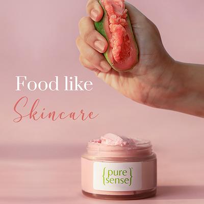 PureSense Pink Guava Face Scrub with Niacinamide & African Melon, Gentle Exfoliation, for a Clear & Glowing Skin. 140 gm - Face Scrubs