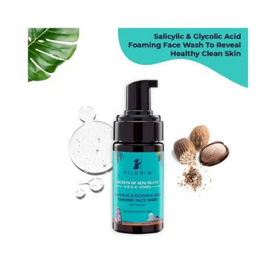 Pilgrim Salicylic &glycolic Acid Foaming Face Wash 120 ml - Face Wash & Cleansers