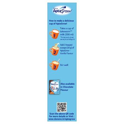 AptaGrow (3+ Years) Nutritional Powder - Vanilla Flavour 400 gm - Kids Nutrition
