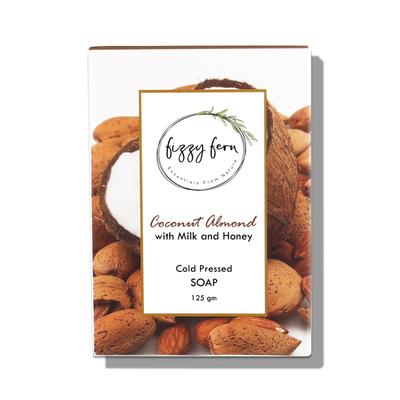Fizzy Fern Cold Pressed Soap - Coconut Almond with Milk & Honey 125 gm - Soaps