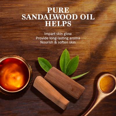 Himalaya Ayurveda Sandal Glow Soap With Pure Ayurvedic Oil (Pack of 4 x 75 g) - Personal Care (Ayush)
