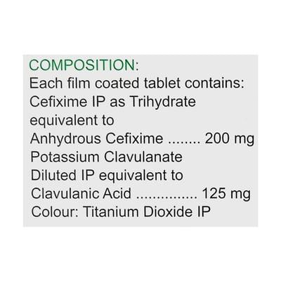 Zifi CV 200mg Tablet 10'S - Bacterial Infections-Cep
