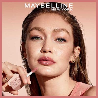 Maybelline New York Lifter Gloss Moisturizing, Tinted Lip Gloss With Hyaluronic Acid, Topaz 5.4 ml - Lip Glosses