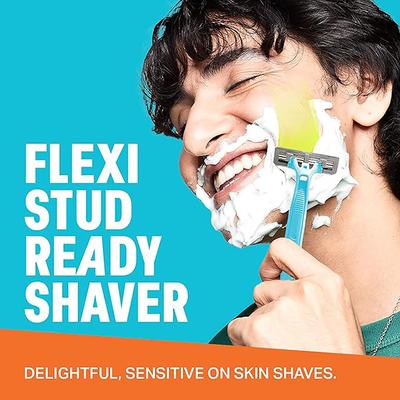 Bombay Shaving Company Flexi Smooth Stud Razor -Disposable Razor for Men 5's - Razors & Cartridges